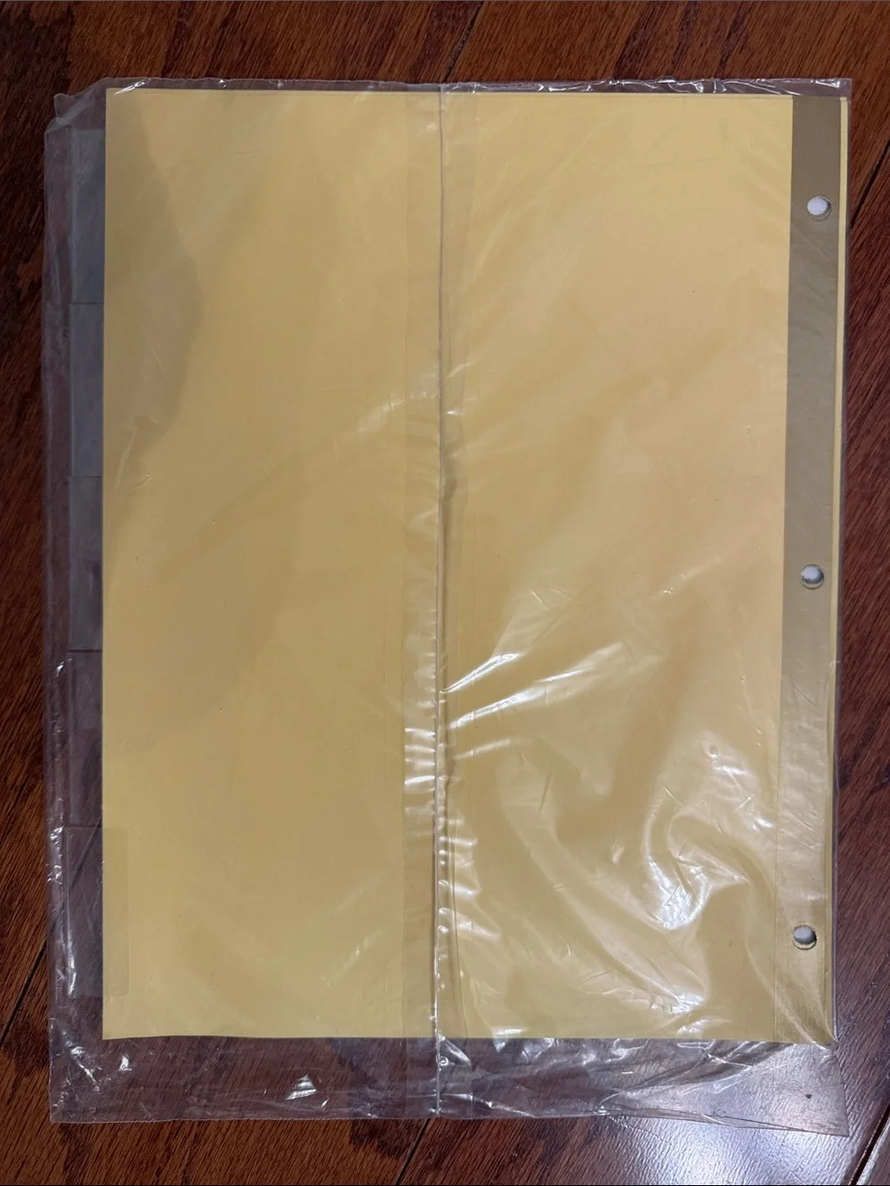 Wilson Jones 5-Tab Clear Tab Insertable Dividers - Letter (Yellow) New -set of 3